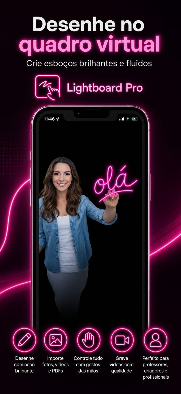 Captura de tela do Lightboard Pro